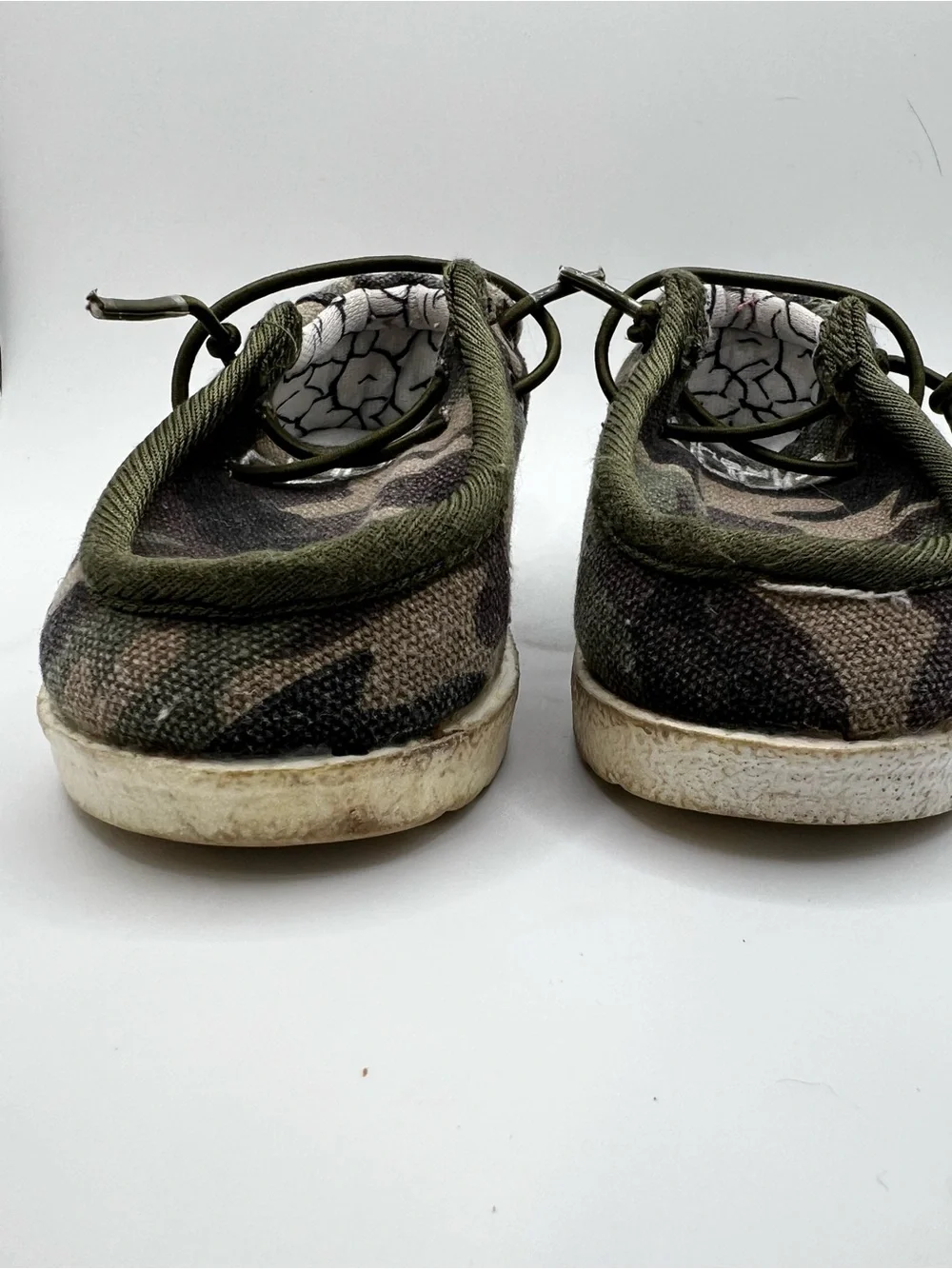 Hey Dude Kids Camouflage Slip-On Shoes with Elastic Laces